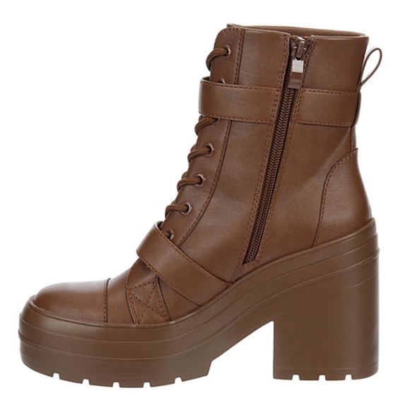 LIMELIGHT WOMENS JAZZIE LACE UP BOOT - COGNAC - Picture 4 of 7